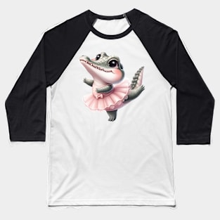 Valentine Love Crocodile Baseball T-Shirt